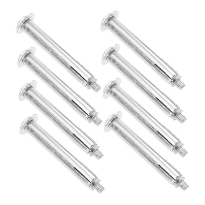 8-Piece Expansion Bolt Set Iron Heavy Duty Wall Anchors for and Concrete Wall Hooks