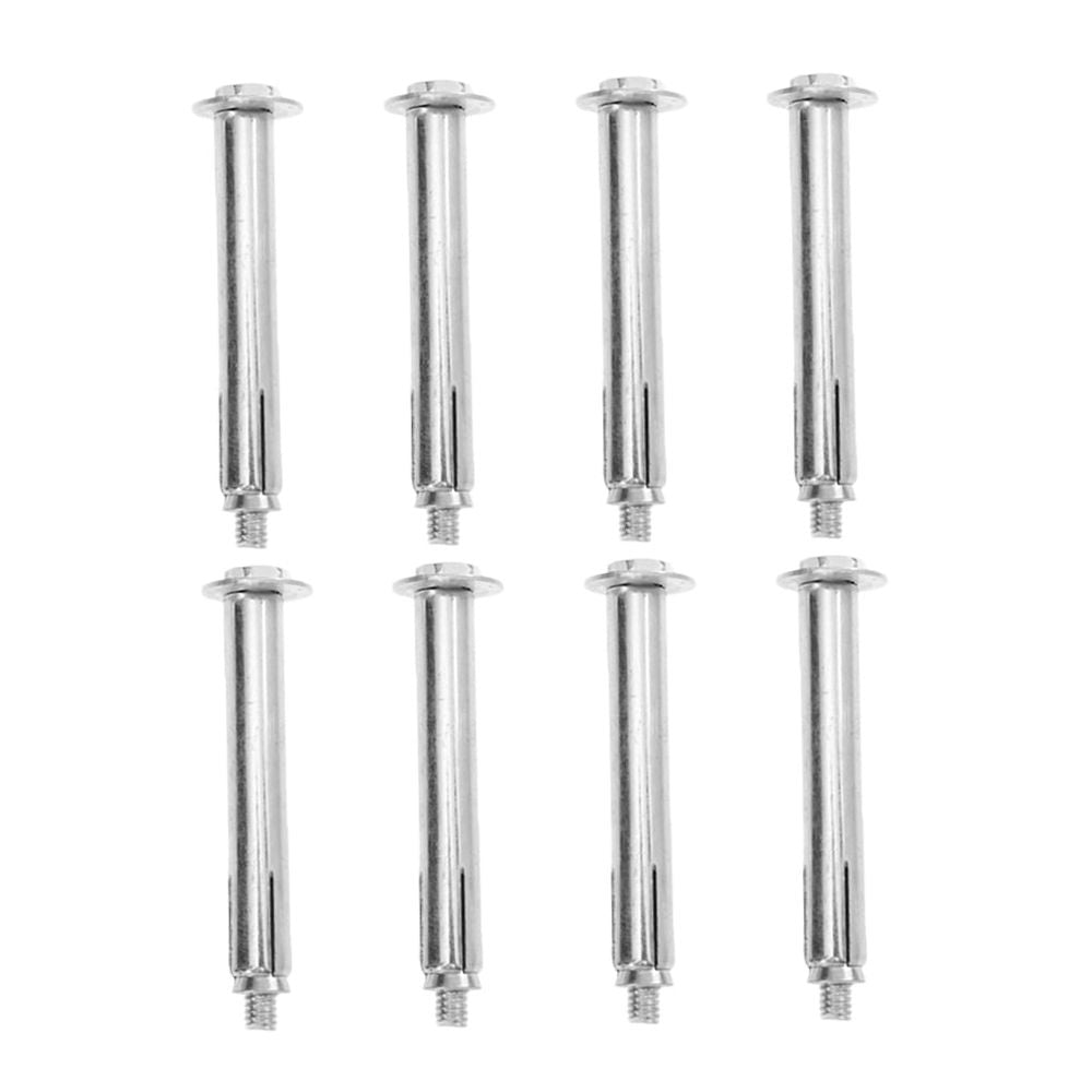 8-Piece Expansion Bolt Set Iron Heavy Duty Wall Anchors for and Concrete Wall Hooks