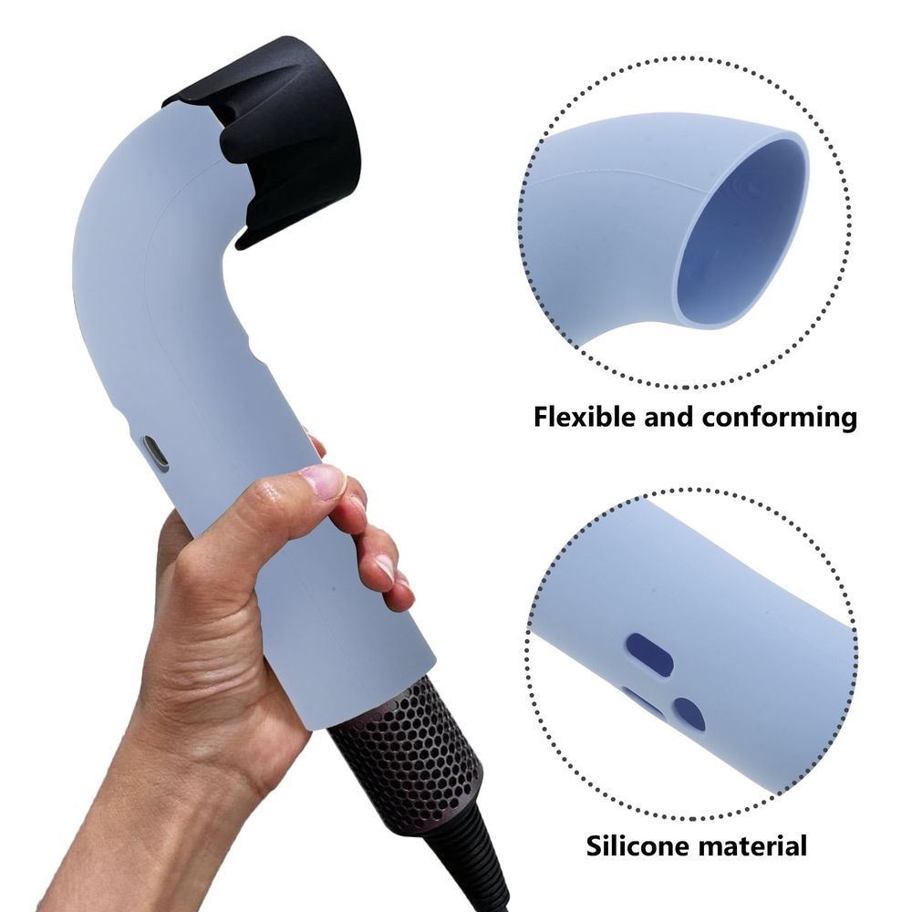 Soft Silicone Hair Dryer Sleeve Compatible with  Hd17 Shockproof Travel Storage Cover