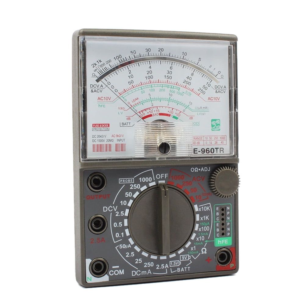 Analog multimeter  AC DC Volt Ohm current Testing Electrical Multitester Plastic + metal3897
