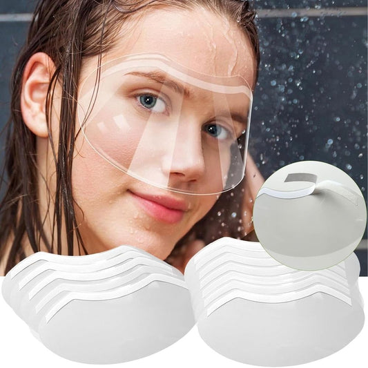 50Pcs Clear Shower Face Eye Shield After Surgery, Disposable Plastic Eye Shield for Showering, Haircut Hairspray, Shower Visor for Adults Lash Aftercare for Salon Supplies Eyelash Extensions