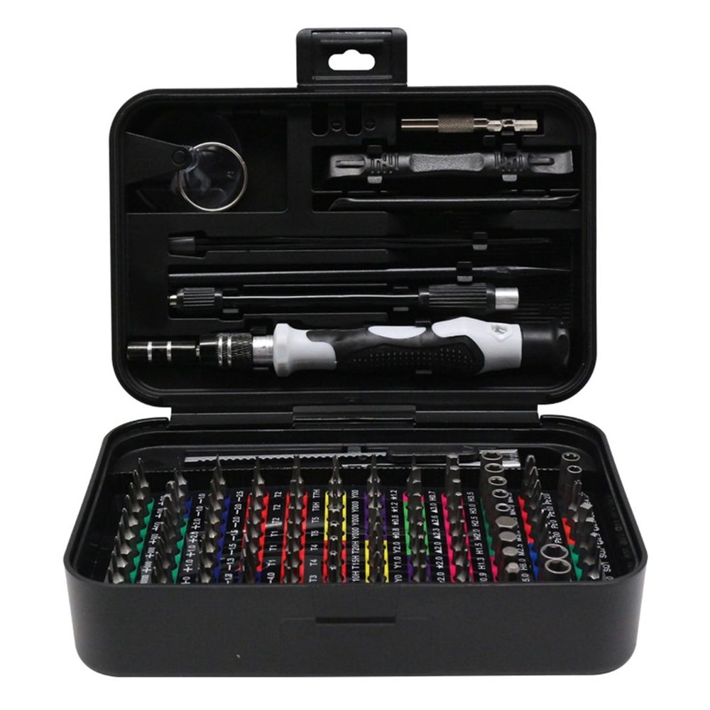 132-in-1 Micro Magnetic Screwdriver Set Mini Screwdriver Set With Color-coded Identification Repair Tool Kit 108 Screwdrivers Bits Small Manual Screw Driver