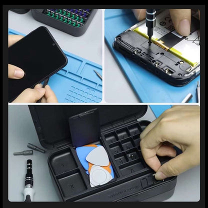132-in-1 Micro Magnetic Screwdriver Set Mini Screwdriver Set With Color-coded Identification Repair Tool Kit 108 Screwdrivers Bits Small Manual Screw Driver