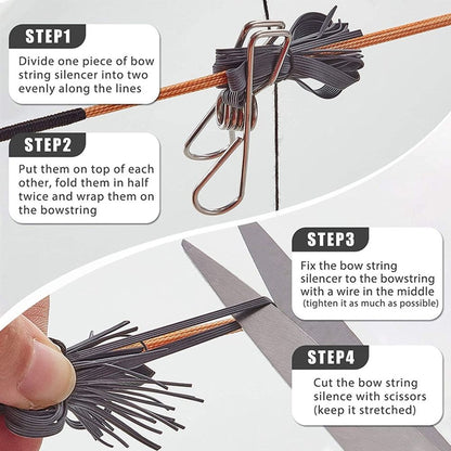 Bowstring String Bowstring String, Bowstring Cat Silencers Reduces Noise for Outdoor Archery
