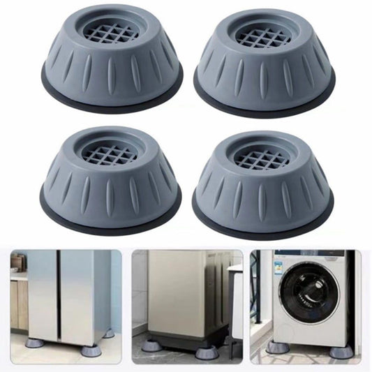 4Pcs Shock and Noise Cancelling Washing Machine Support, Noise Reducing Anti Slip Anti Vibration Rubber Washing Machine Feet Pads, Anti-Walk Dryer Washer Vibration Pads, Washing Machine Stabilizer