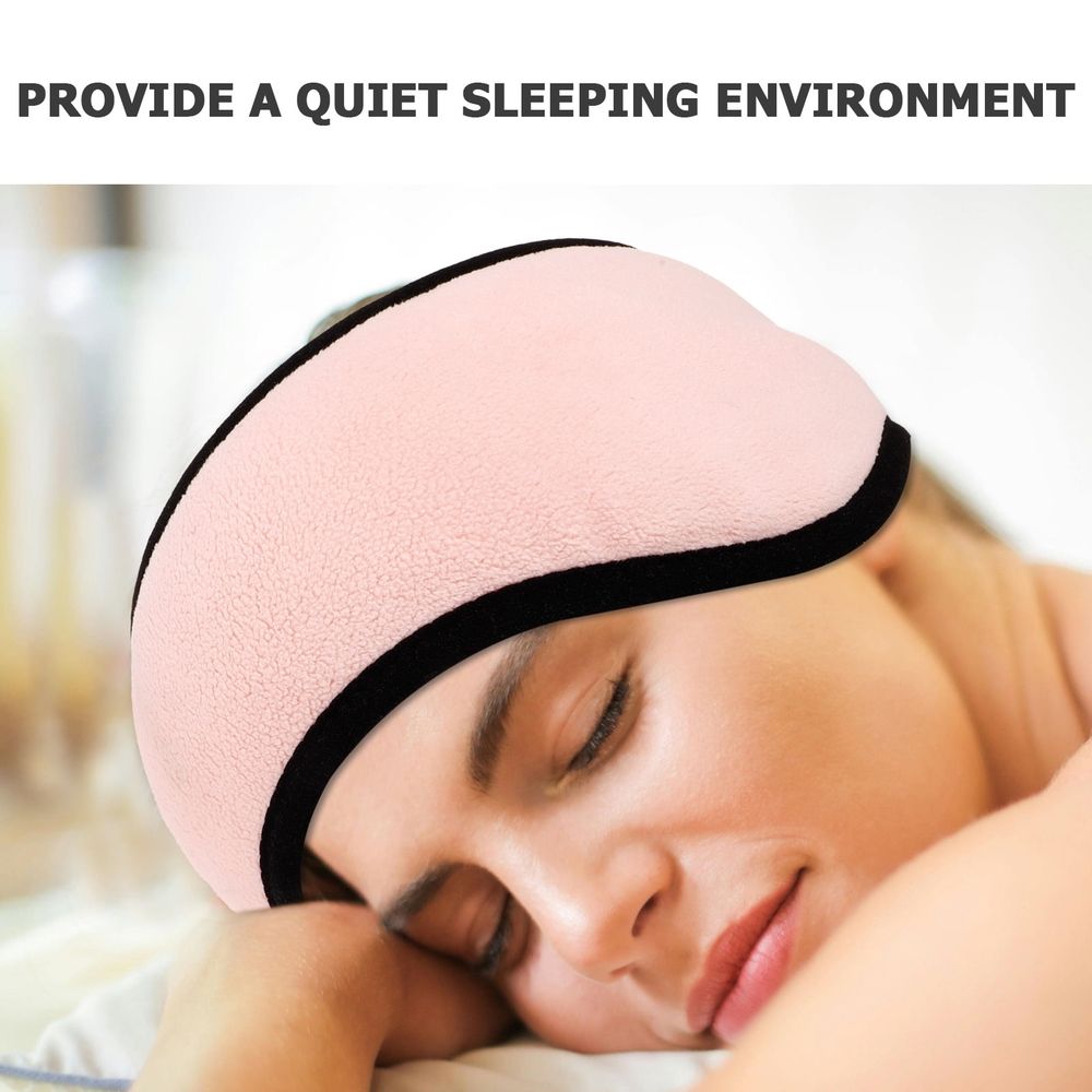 Noise Cancelling Ear Muffs with Adjustable Elastic Headband for Comfortable Travel, Rest, and Noise Reduction