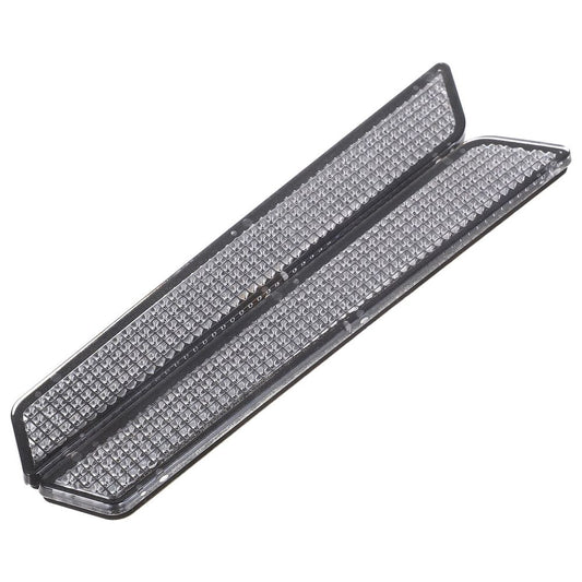 1Pair Motorcycle Saddle Bag Reflector Inserts White ABS Plastic Durable Safety Covers