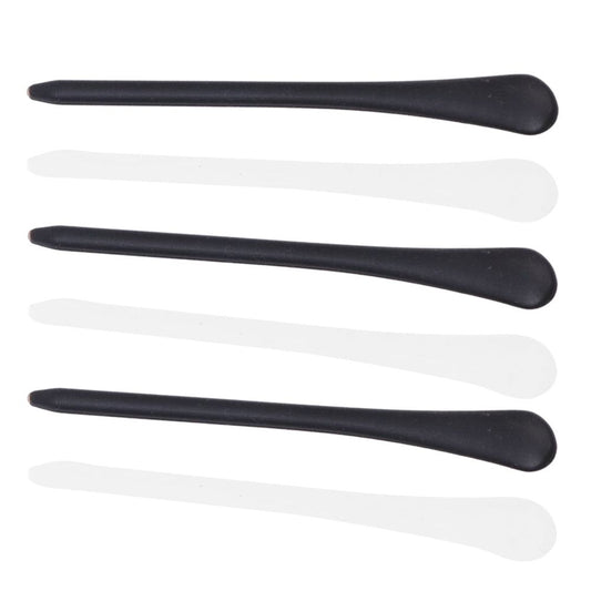 12 Pairs Silicone Glasses Foot Covers, Vintage Metal Protective Tips for Eyeglasses, Black and White