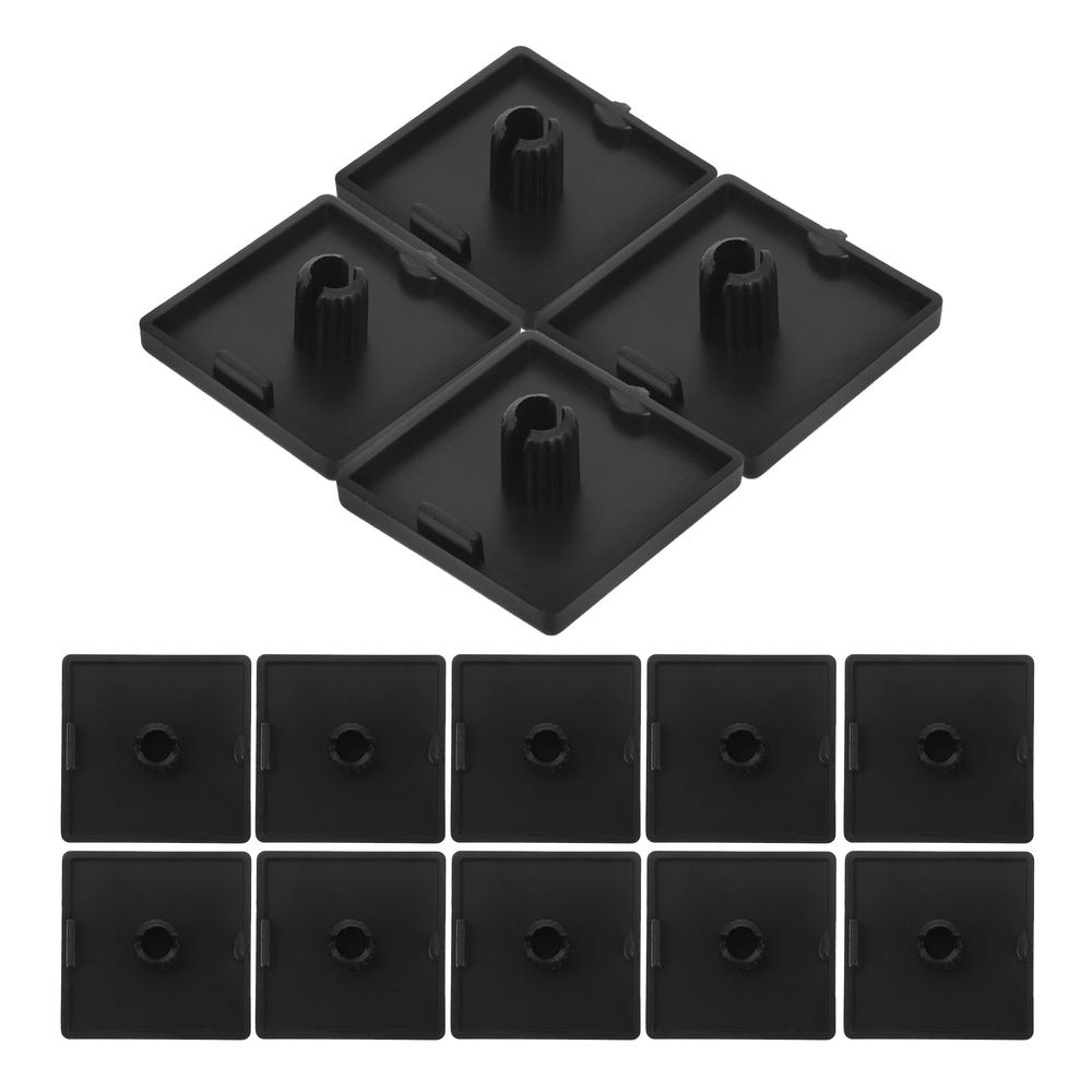 Masteelf 100 Pcs Aluminum Profile Cover Protection Aesthetic End Cap