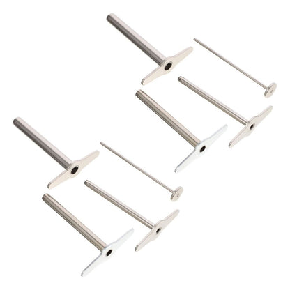 Silver Metal Hole Puncher for Crafts and Laboratory, Versatile Tool Set, 2Sets