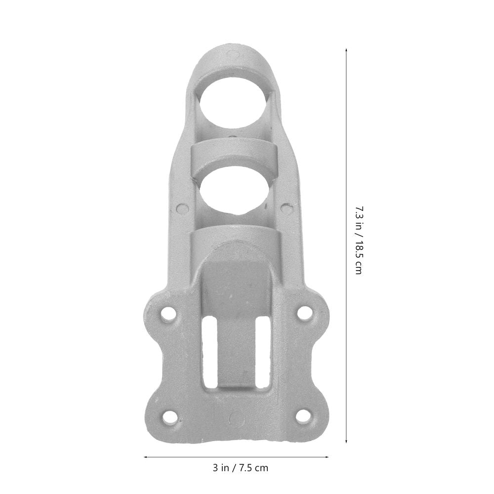 Silver Flag Pole Mounting Bracket Durable and Practical for DIY