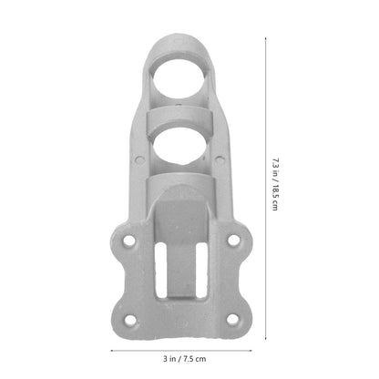 Silver Flag Pole Mounting Bracket Durable and Practical for DIY