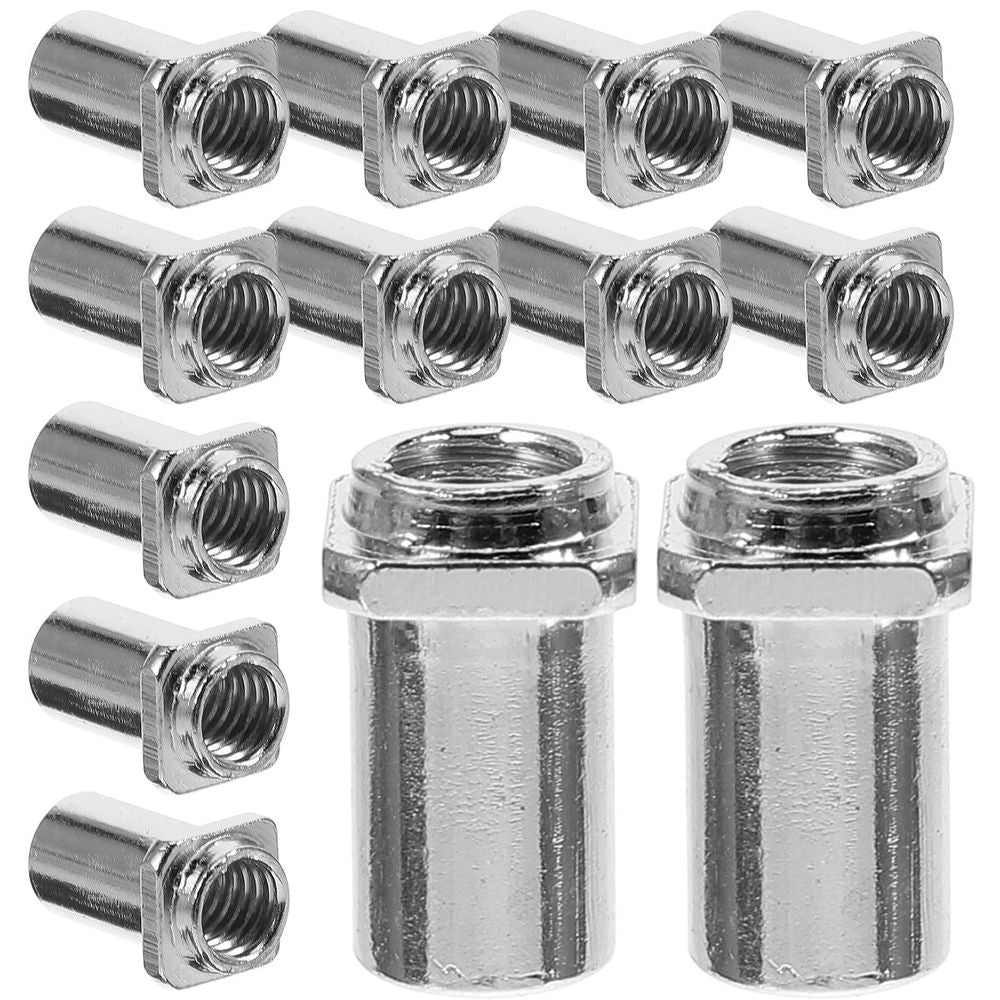 Iron Drum Swivel Nuts Plated Silver Lug Replacement Part Dirt Resistant 20Pcs
