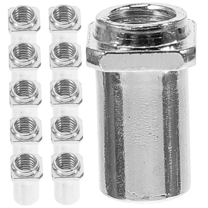 Iron Drum Swivel Nuts Plated Silver Lug Replacement Part Dirt Resistant 20Pcs