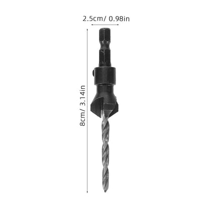 Cone Drill Bit Set Woodworker Hexagonal S High Hardness