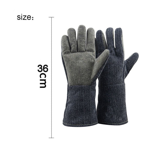 400 High Temperature Resistance Anti-preventing Gloves Baking Industry Heat Insulation Fire Retardant Protective Gloves ,Flexible and Comfortable