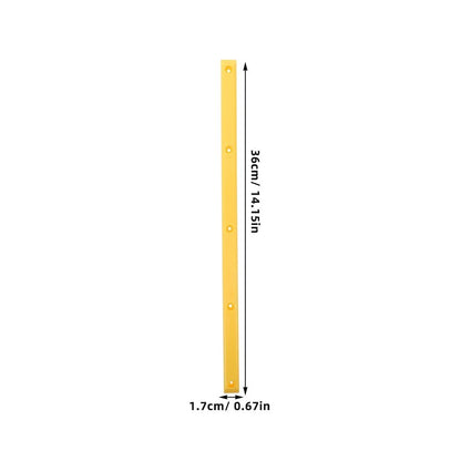 2Pcs Sturdy Yellow Plastic Longboard Rail Anti Collision Skateboard Rail