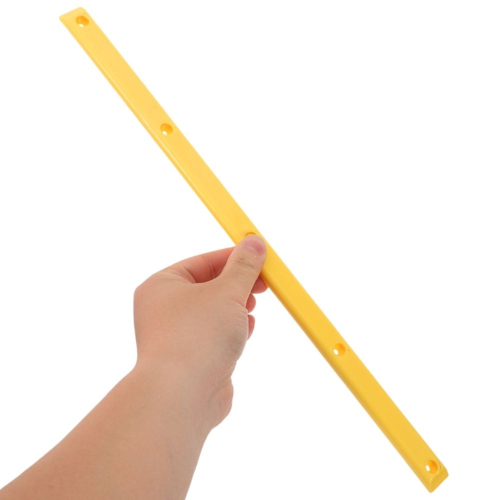 2Pcs Sturdy Yellow Plastic Longboard Rail Anti Collision Skateboard Rail