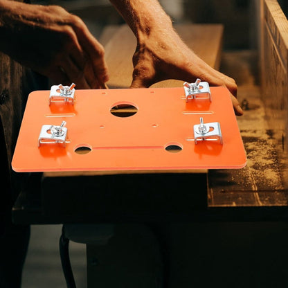 Orange Cutting Machine Bottom Plate with Circular Saw Guide Rail for Precise and Accurate Wood Trimmer Cuts, 1 Set