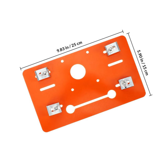 Orange Cutting Machine Bottom Plate with Circular Saw Guide Rail for Precise and Accurate Wood Trimmer Cuts, 1 Set
