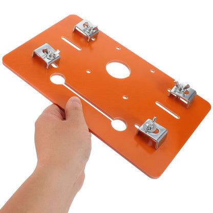 Orange Cutting Machine Bottom Plate with Circular Saw Guide Rail for Precise and Accurate Wood Trimmer Cuts, 1 Set