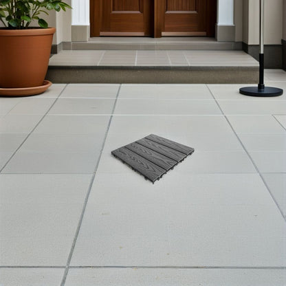 Outdoor Wood Plastic Composite Deck Tiles with -Resistant for Easy Installation and Use