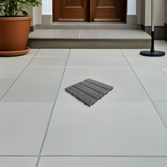 Outdoor Wood Plastic Composite Deck Tiles with -Resistant for Easy Installation and Use