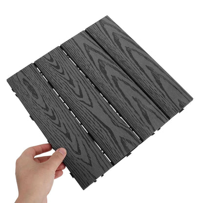 Outdoor Wood Plastic Composite Deck Tiles with -Resistant for Easy Installation and Use