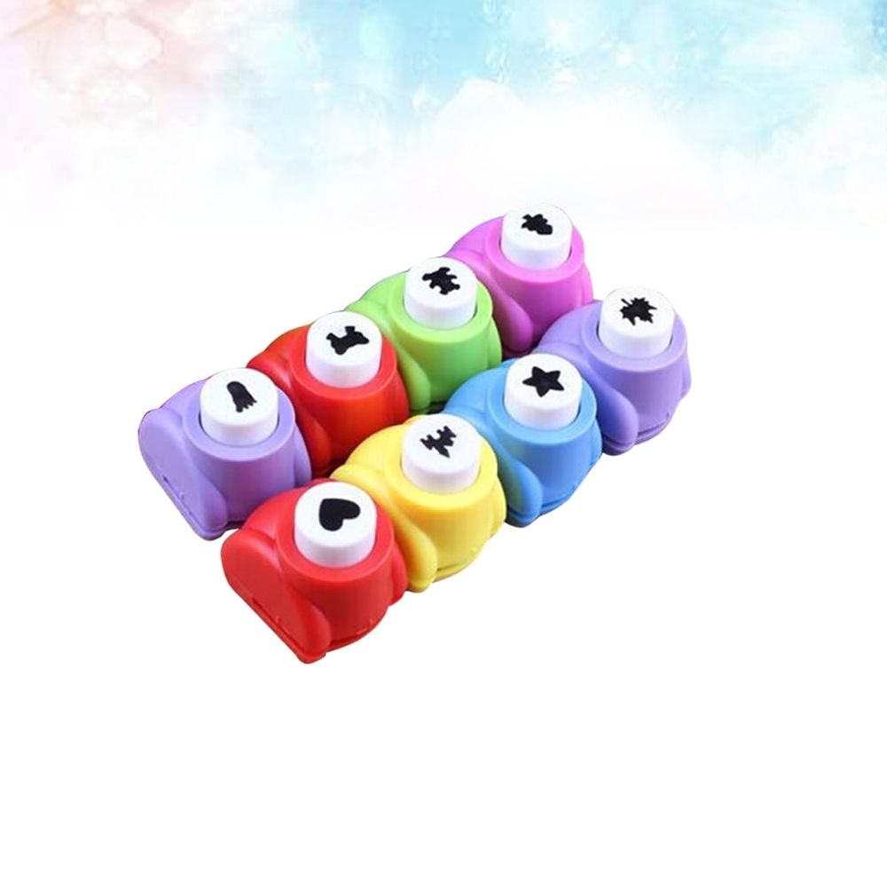 Craft Punch Punching Machine Hole Puncher Embossing Tool Paper Scrapbook Cutter Shapes Manual 12 Pcs