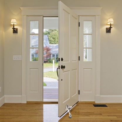 Heavy Duty Door Stopper Holders Keep Open Bottom Child Silver