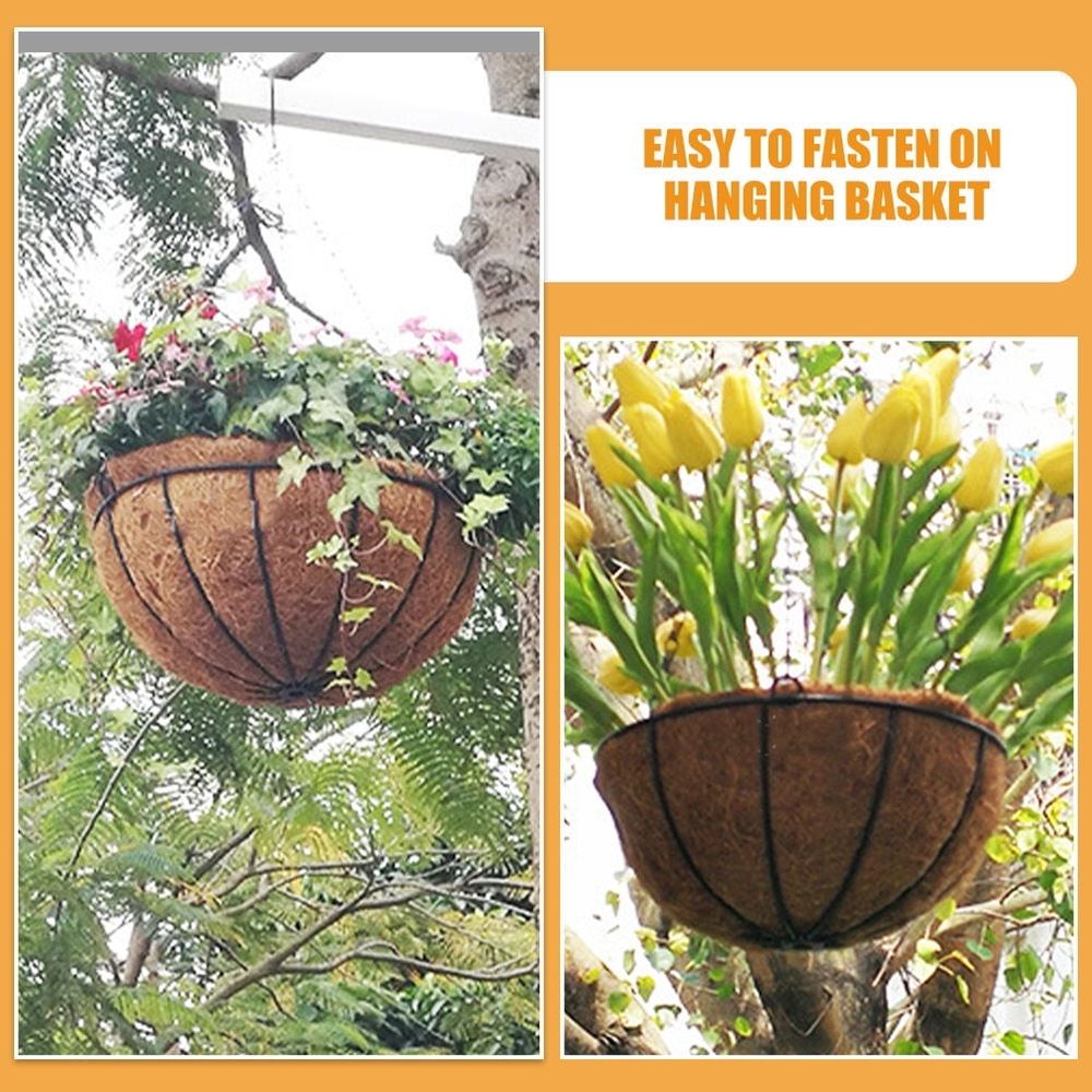 3Pcs Practical Coir Liners for Flowerpot Breathable Water Absorption Liners