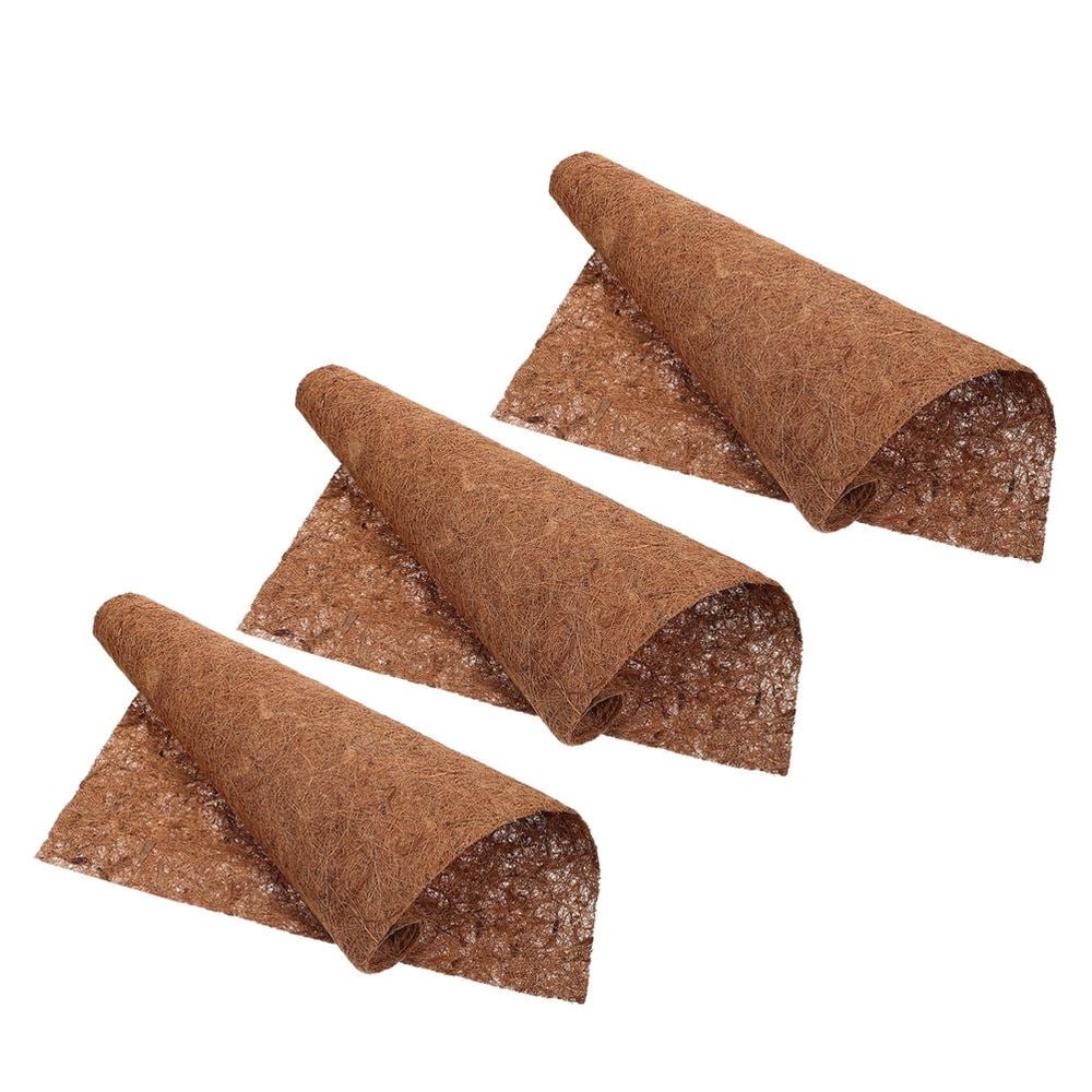 3Pcs Practical Coir Liners for Flowerpot Breathable Water Absorption Liners