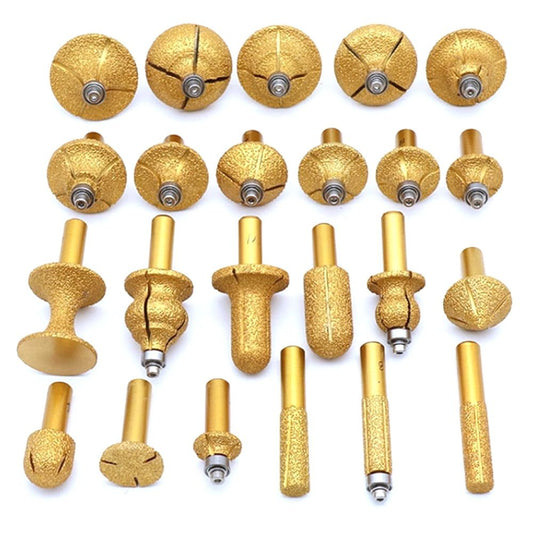 Diamond Router Bit with 1/2" Shank Router Cutter for For Marble Granite Golden