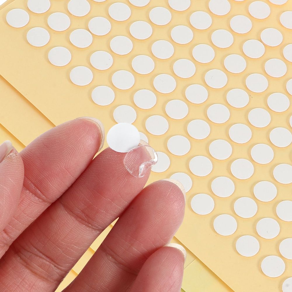 White Acrylic Adhesive Dots for Wall Art and DIY Projects 1000Pcs
