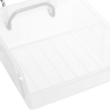 20Pcs Pegboard Storage Bin Set with Hooks Clear Wall Mount Organizer for Workshop and Kitchen