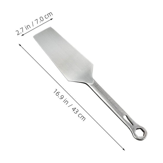 Plated Silver Stainless Steel Trowel, Ergonomic Handle, for Masonry and Plaster