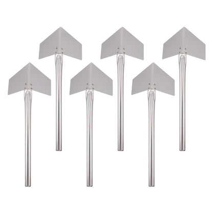 Stainless Corner Trowel Silver for Home Wall Angle Repair Scraping Cutter 6Pcs