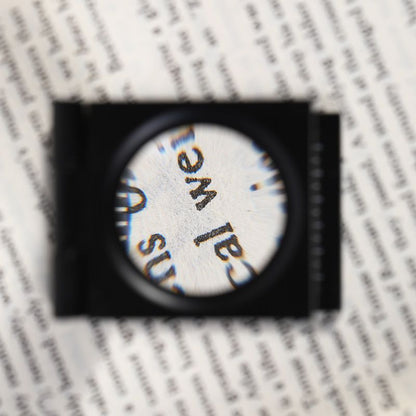 Magnifying Glass Triple Fold Magnifying Glass 8X 30MM Zinc Alloy Small Shutter Mini Magnifying Glass with Scale