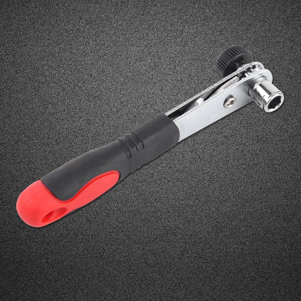 Walfront 1/4" Wrench Screwdriver Ratchet Handle with Interchangeable Driver Bits and Hex Socket Ratchet Wrench Sockets Tool Sets