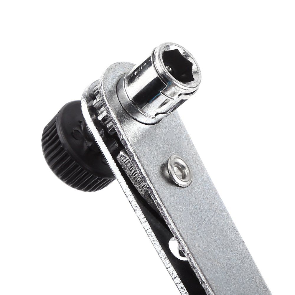 Walfront 1/4" Wrench Screwdriver Ratchet Handle with Interchangeable Driver Bits and Hex Socket Ratchet Wrench Sockets Tool Sets