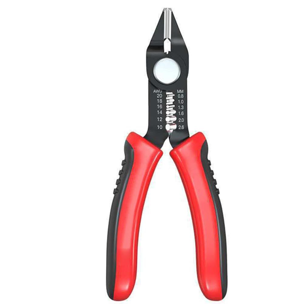 Wire Cutters Precision Flush Pliers with Supplementary Stripping, Cutting Pliers, Handy and Ultra Sharp Wire Cutter (6 inch)