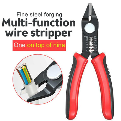 Wire Cutters Precision Flush Pliers with Supplementary Stripping, Cutting Pliers, Handy and Ultra Sharp Wire Cutter (6 inch)
