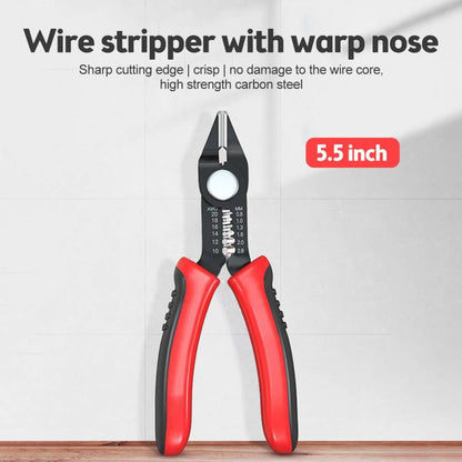 Wire Cutters Precision Flush Pliers with Supplementary Stripping, Cutting Pliers, Handy and Ultra Sharp Wire Cutter (6 inch)