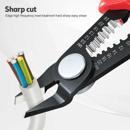 Wire Cutters Precision Flush Pliers with Supplementary Stripping, Cutting Pliers, Handy and Ultra Sharp Wire Cutter (6 inch)