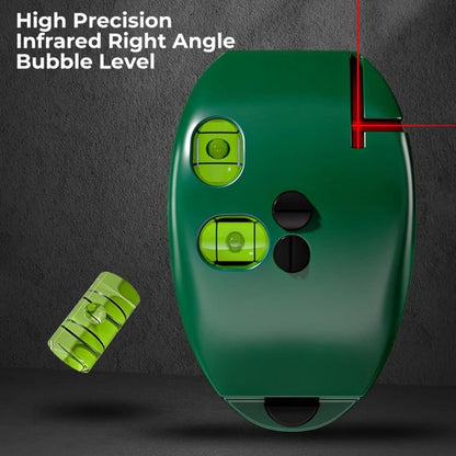Laser Level,Infrared Line Laser Level with Vertical And Horizontal Lines,20M Range Self-Leveling Bubble Level Tool for Construction,Picture Hanging and Tile Installation,2.76x4.6 inch(Green)