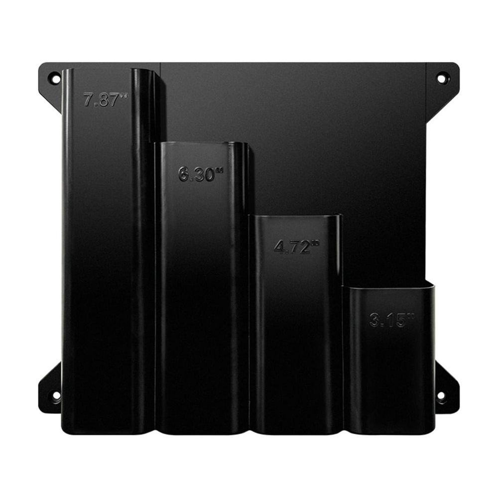 Cable Tie Holder, Zip Tie Storage Organizer with 4 Slots,Wall Mounted Cable Tie Dispensing Rack,Heavy Duty Durable Storage Rack for Garage Workshop Home Workbench,9.57x8.27 inch(Black)