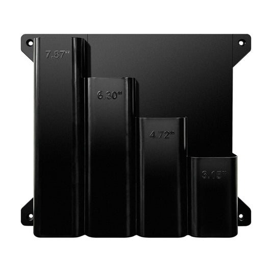 Cable Tie Holder, Zip Tie Storage Organizer with 4 Slots,Wall Mounted Cable Tie Dispensing Rack,Heavy Duty Durable Storage Rack for Garage Workshop Home Workbench,9.57x8.27 inch(Black)