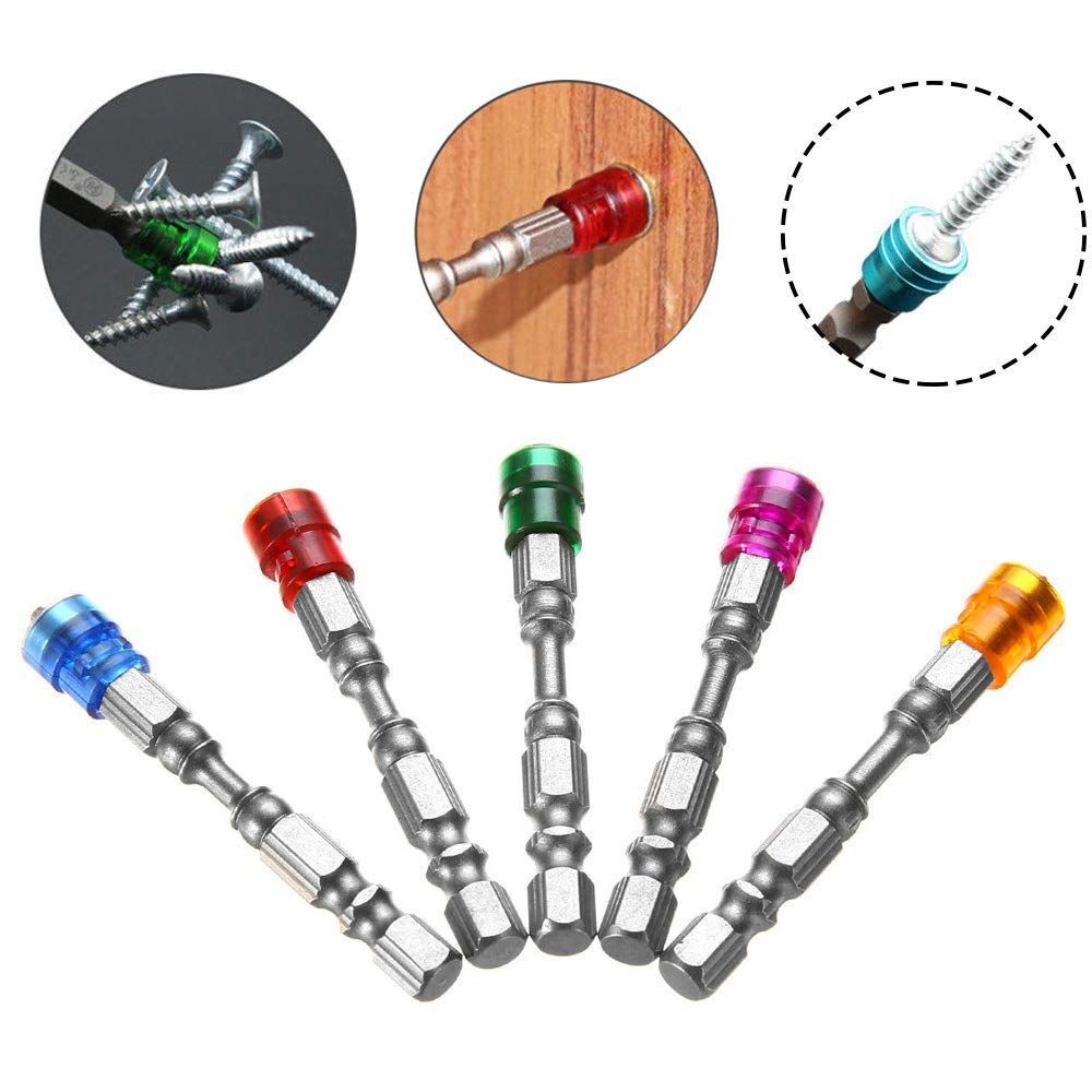 10Pcs Magnetic Phillips Screwdriver Bit Set 1/4 Inch Hex Shank Cross Screw Electric Power Drivers Bits, 65mm