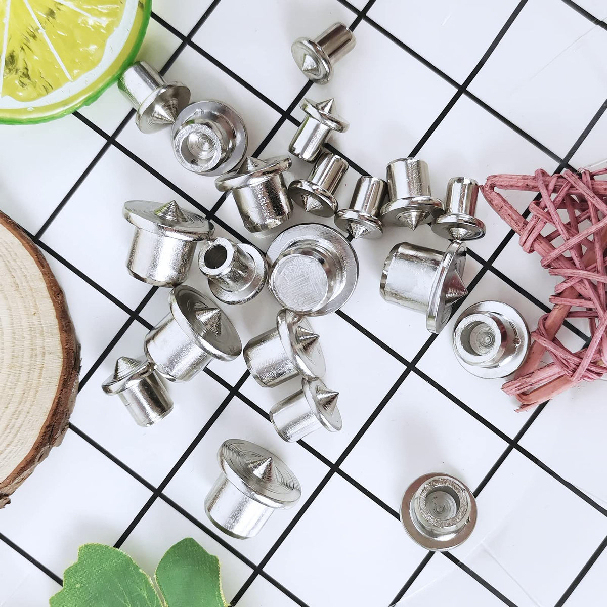 Transfer Plugs Dowel Marker Set, Doweling Centering Pins Transfer Plugs Drill Hole Tool for Woodworking Tool Accessories (8 Pcs )