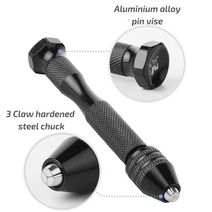 1 Set Hand Drill Tool Pin Drilling Bits Tools Pendant Drill Small Hand Drill Shift Knob Jewelry Making Drills Mini Drill Bits Resin Drills